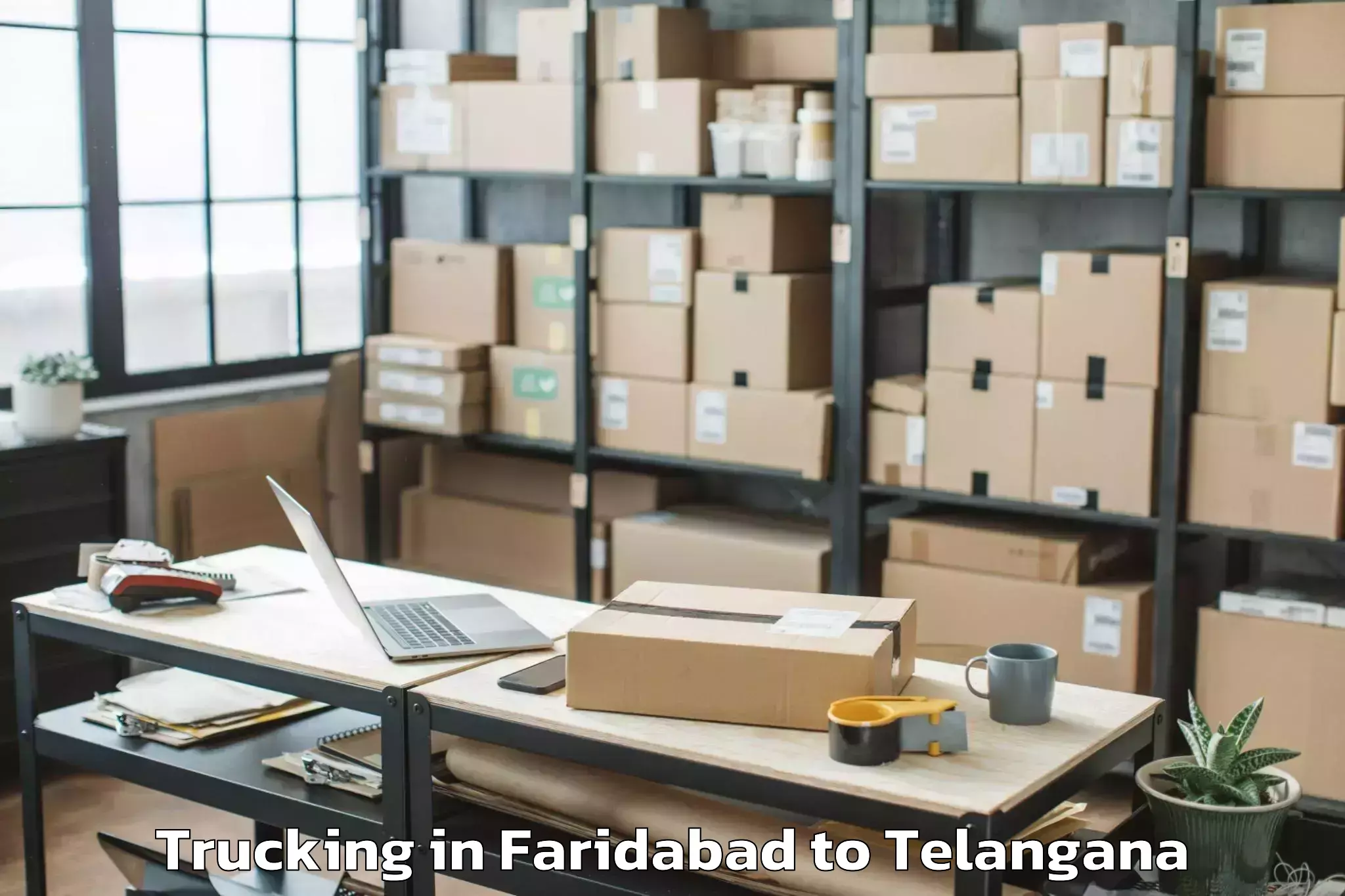 Book Faridabad to Huzur Nagar Trucking Online